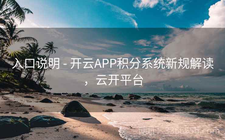 入口说明 - 开云APP积分系统新规解读，云开平台