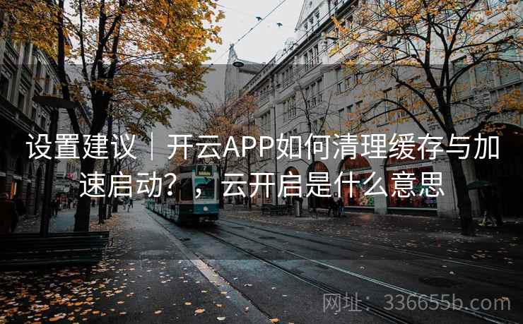 设置建议｜开云APP如何清理缓存与加速启动？，云开启是什么意思