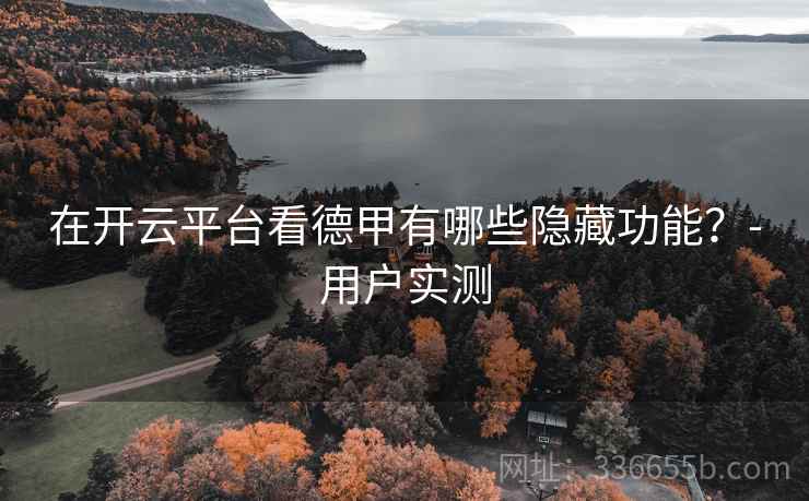在开云平台看德甲有哪些隐藏功能？-用户实测