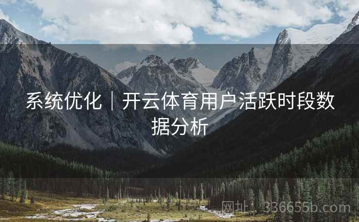 系统优化｜开云体育用户活跃时段数据分析  第1张